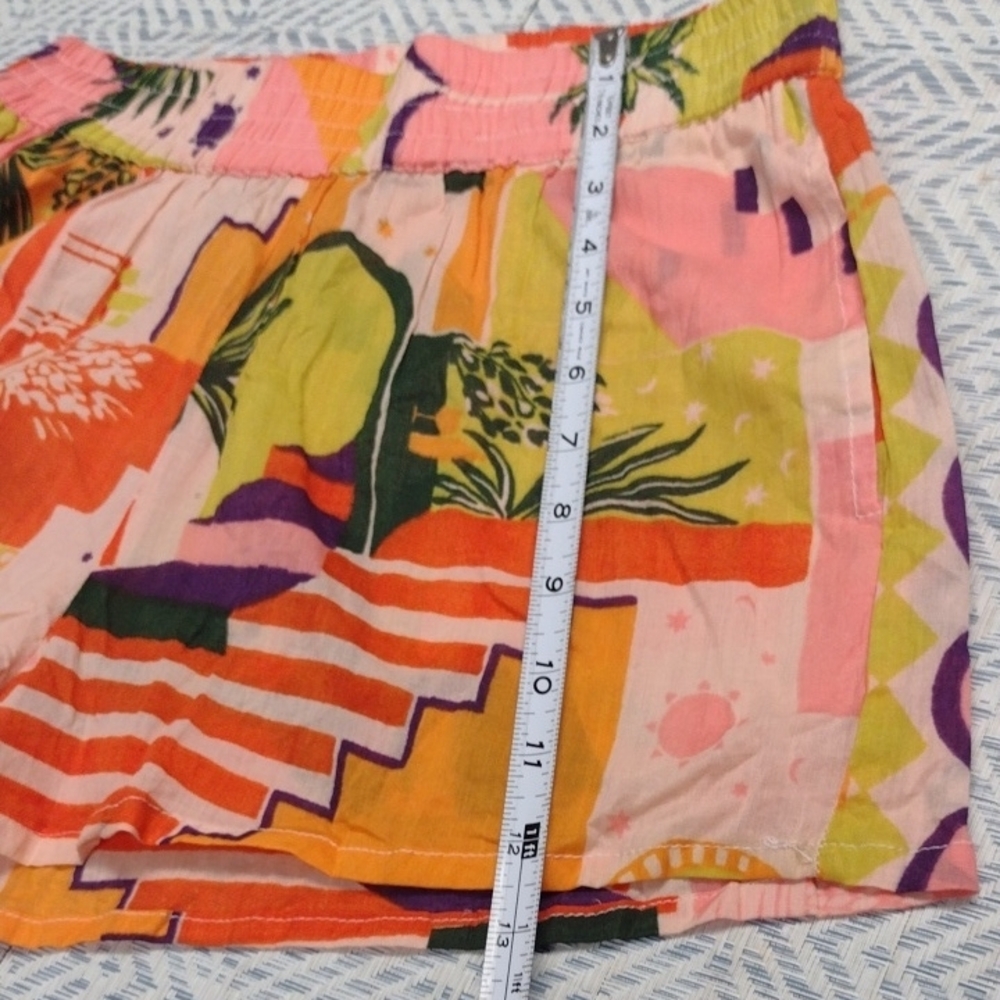 Haute Hippie 100% Cotton Multicolor Shorts,Beach, Vacation, Summer - Picture 7 of 11